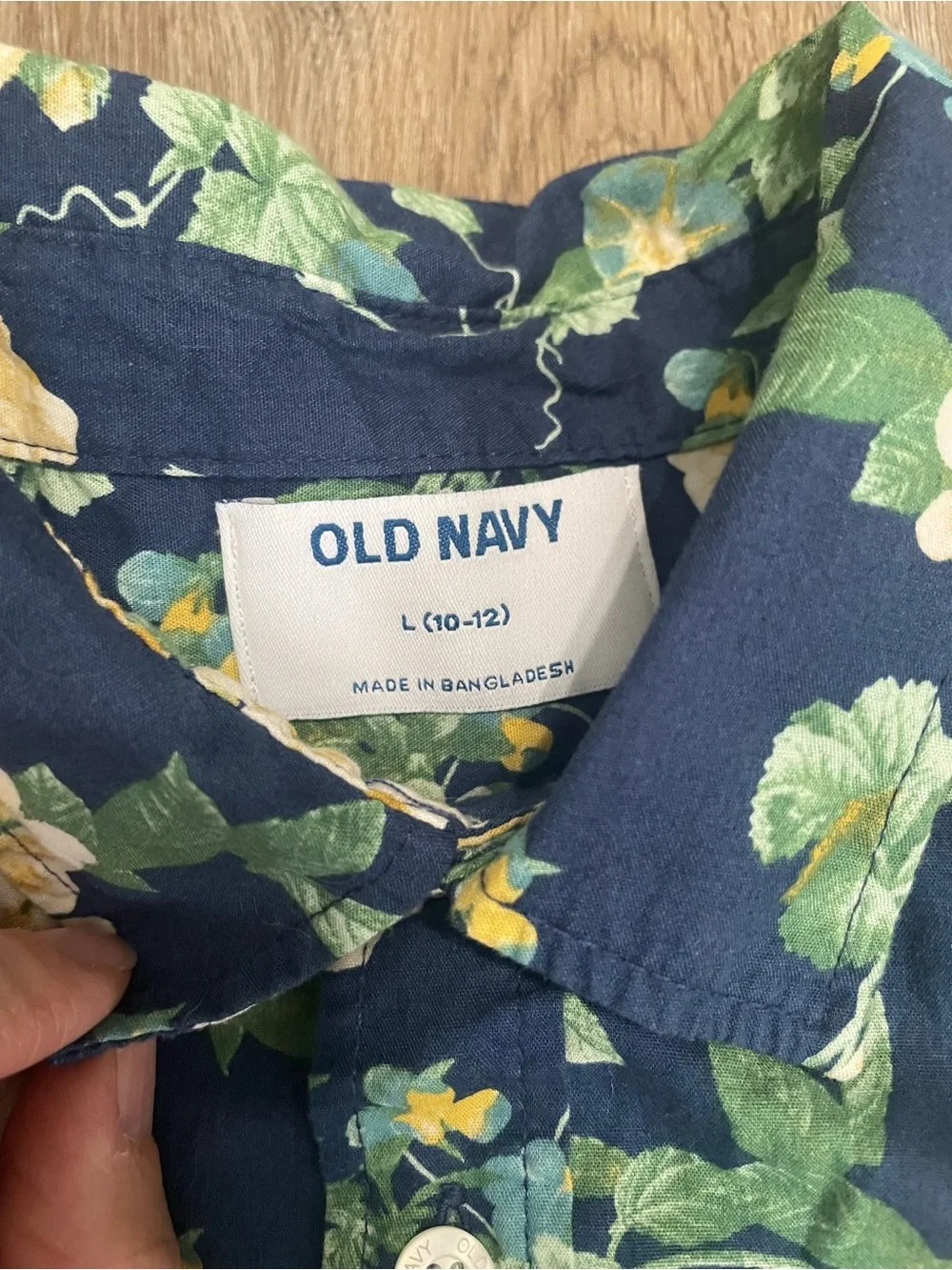 Old Navy Boys Mixed Blue & Green Polo and Button Down Shirts Bundle